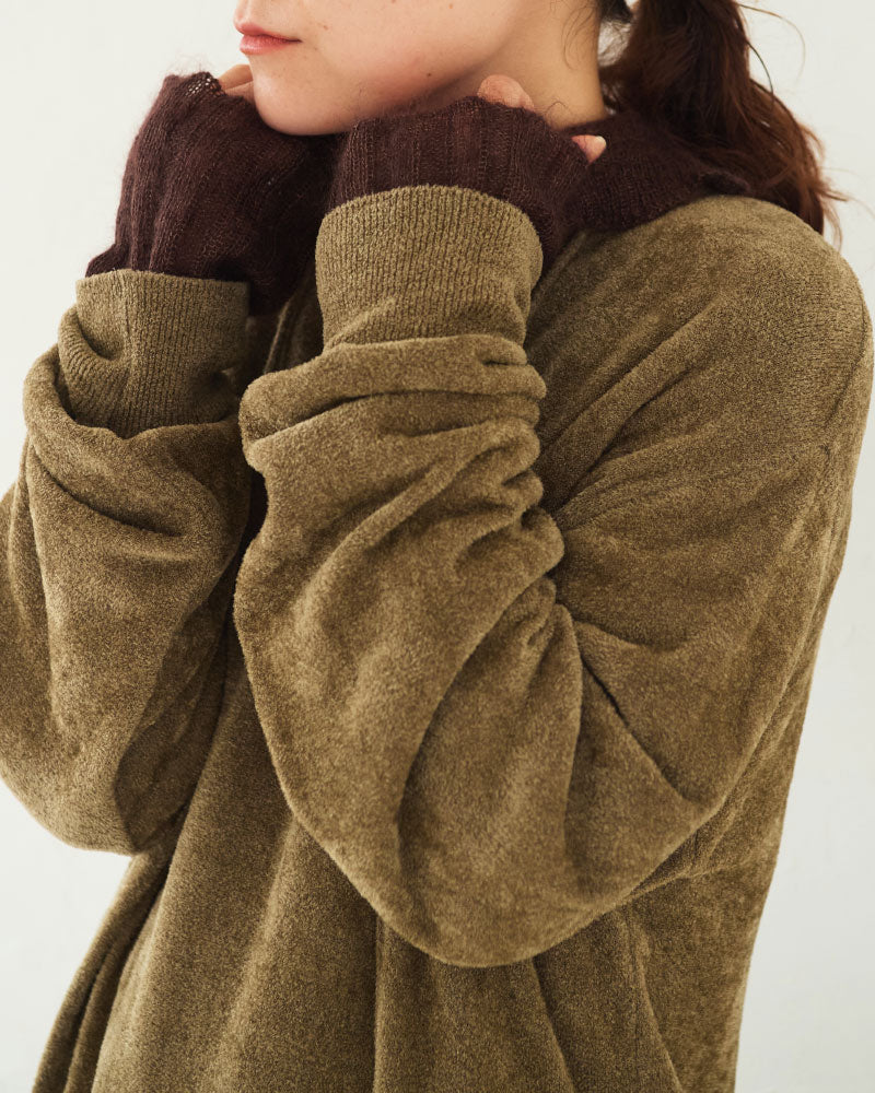 【予約】Velour LS Knit sweater/ JöICEADDED /J253KN04