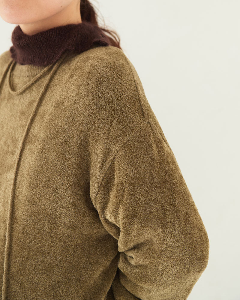 【予約】Velour LS Knit sweater/ JöICEADDED /J253KN04