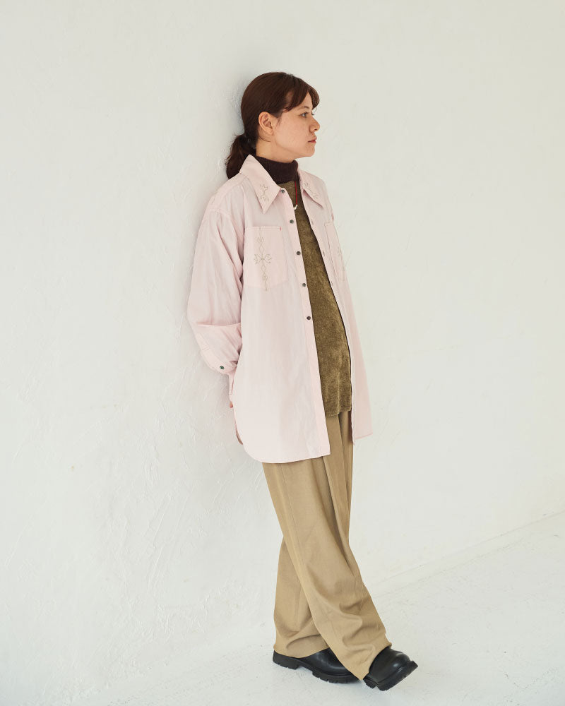 【予約】(sold)Geometric EMbroided shirts/ JöICEADDED /J253SH02(サイズ2)