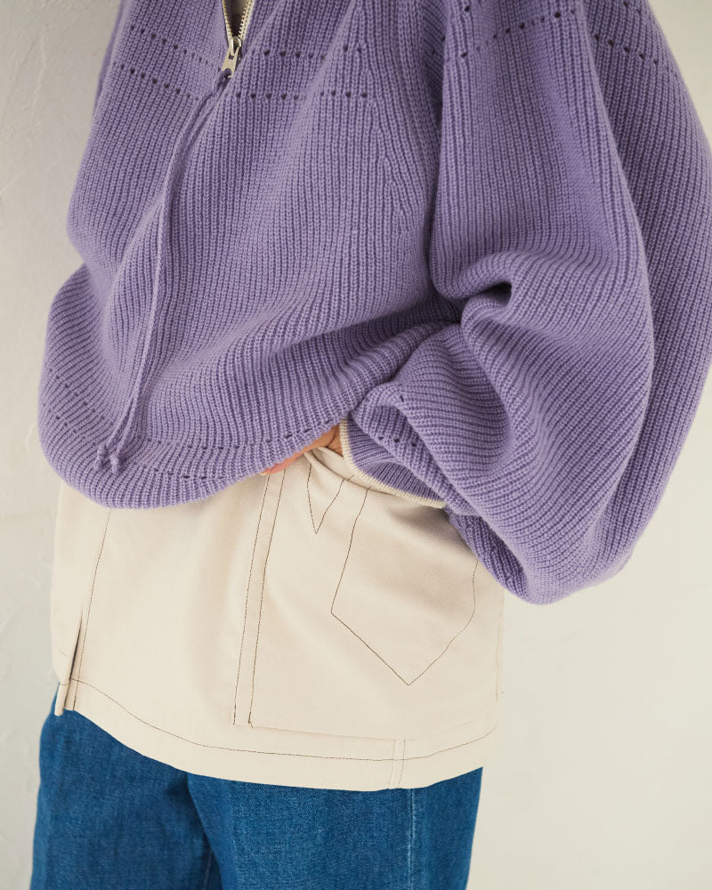 【予約】（sold)Harf-Zip Knit Sweater/ JöICEADDED /J253KN05