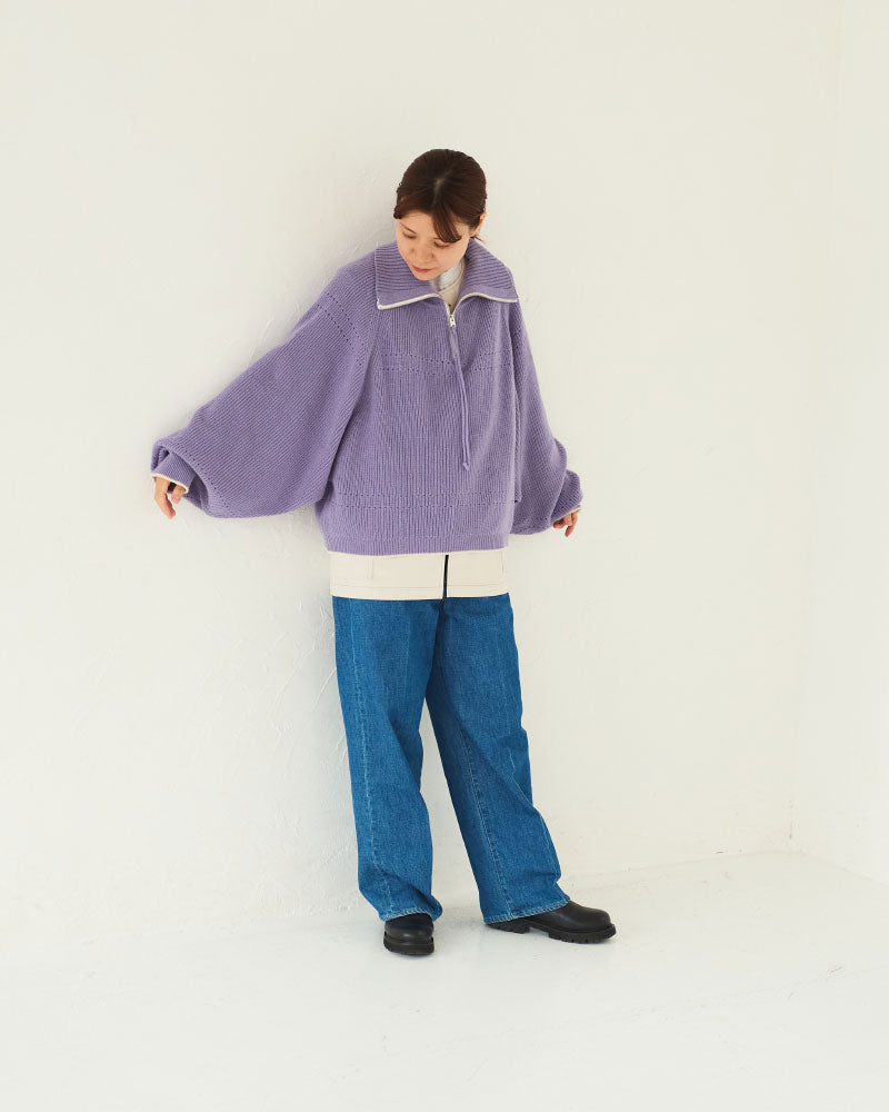 【予約】（sold)Harf-Zip Knit Sweater/ JöICEADDED /J253KN05