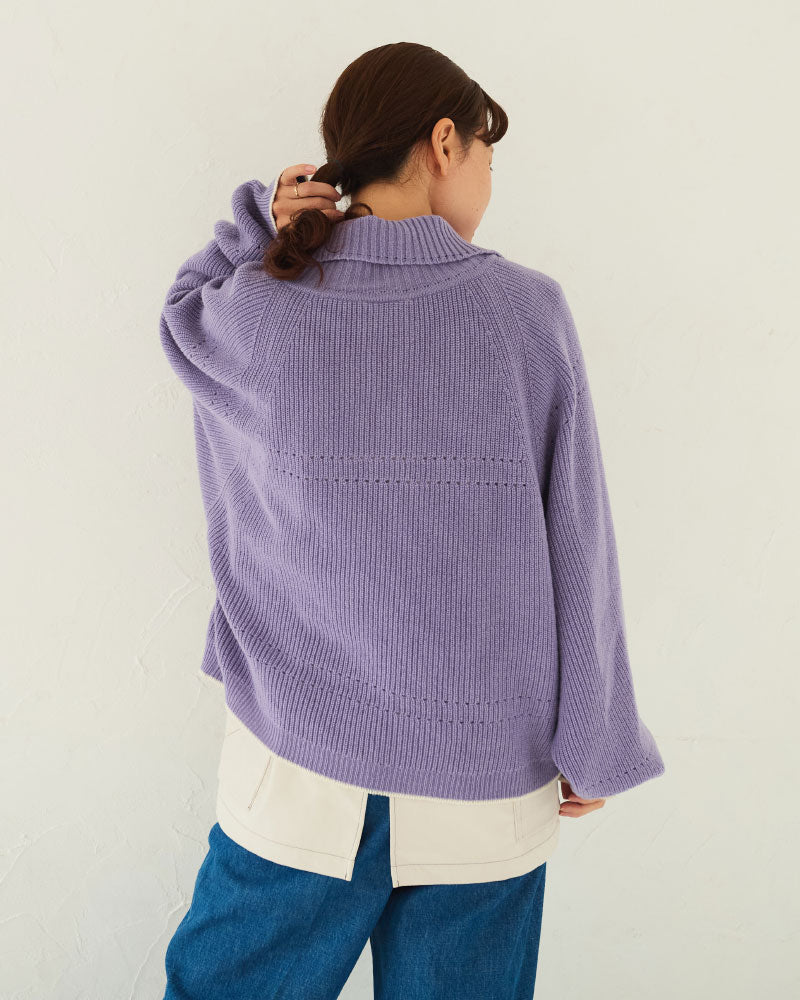 【予約】（sold)Harf-Zip Knit Sweater/ JöICEADDED /J253KN05