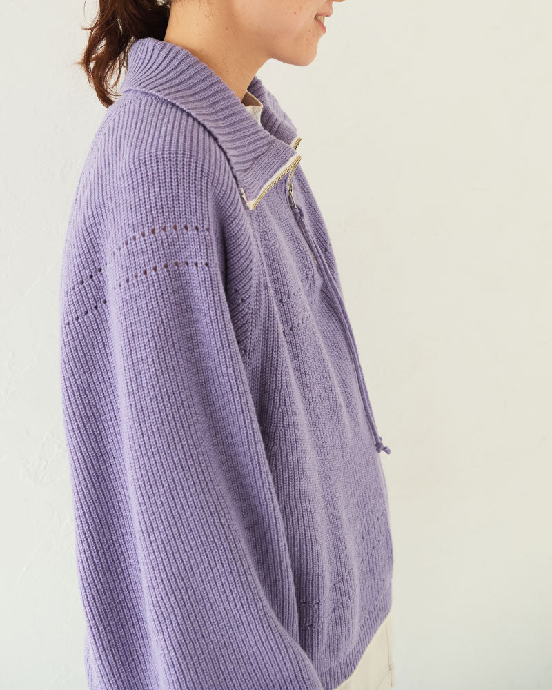 【予約】（sold)Harf-Zip Knit Sweater/ JöICEADDED /J253KN05