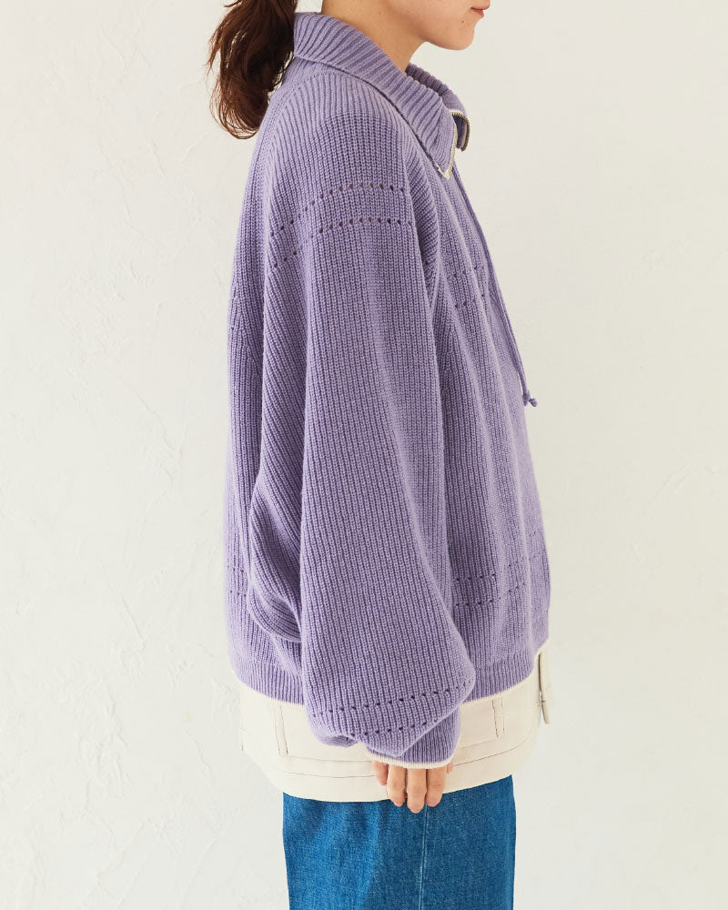 【予約】（sold)Harf-Zip Knit Sweater/ JöICEADDED /J253KN05