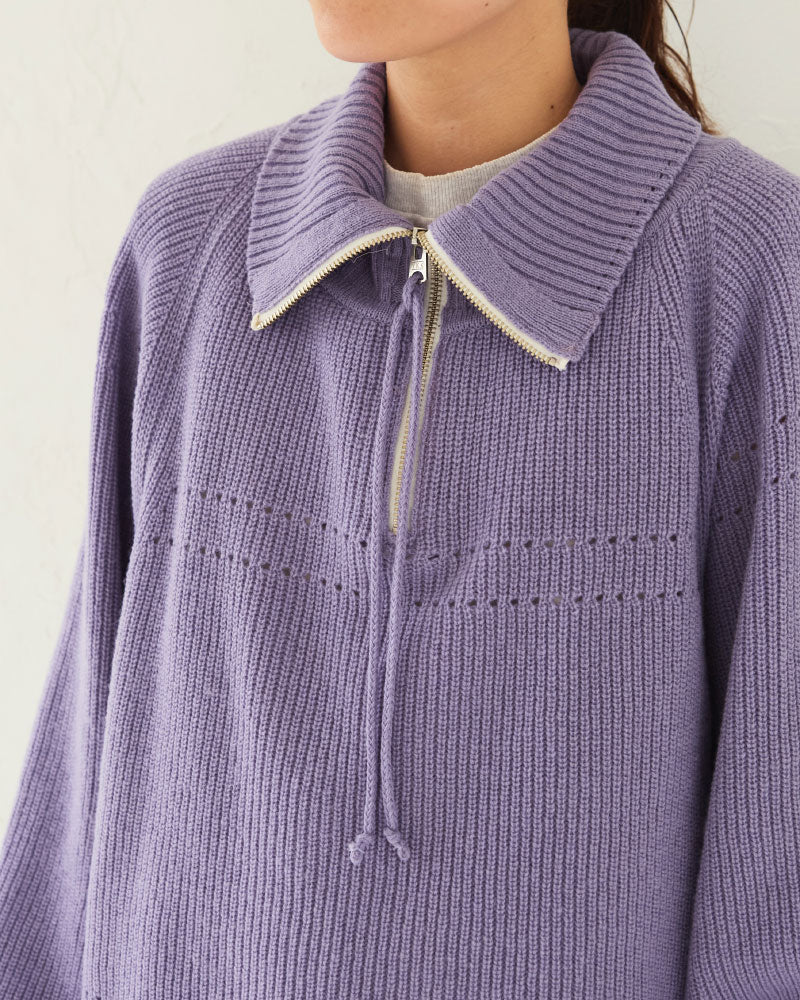 【予約】（sold)Harf-Zip Knit Sweater/ JöICEADDED /J253KN05