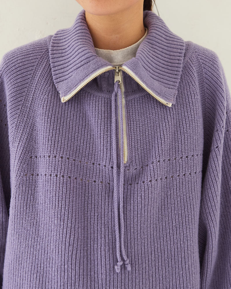 【予約】（sold)Harf-Zip Knit Sweater/ JöICEADDED /J253KN05