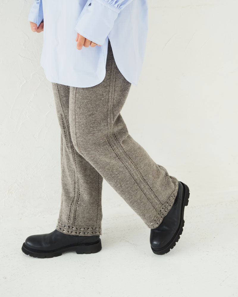 【予約】Triangle Pttern Knit Pants/ JöICEADDED /J 253KN06（サイズ2)