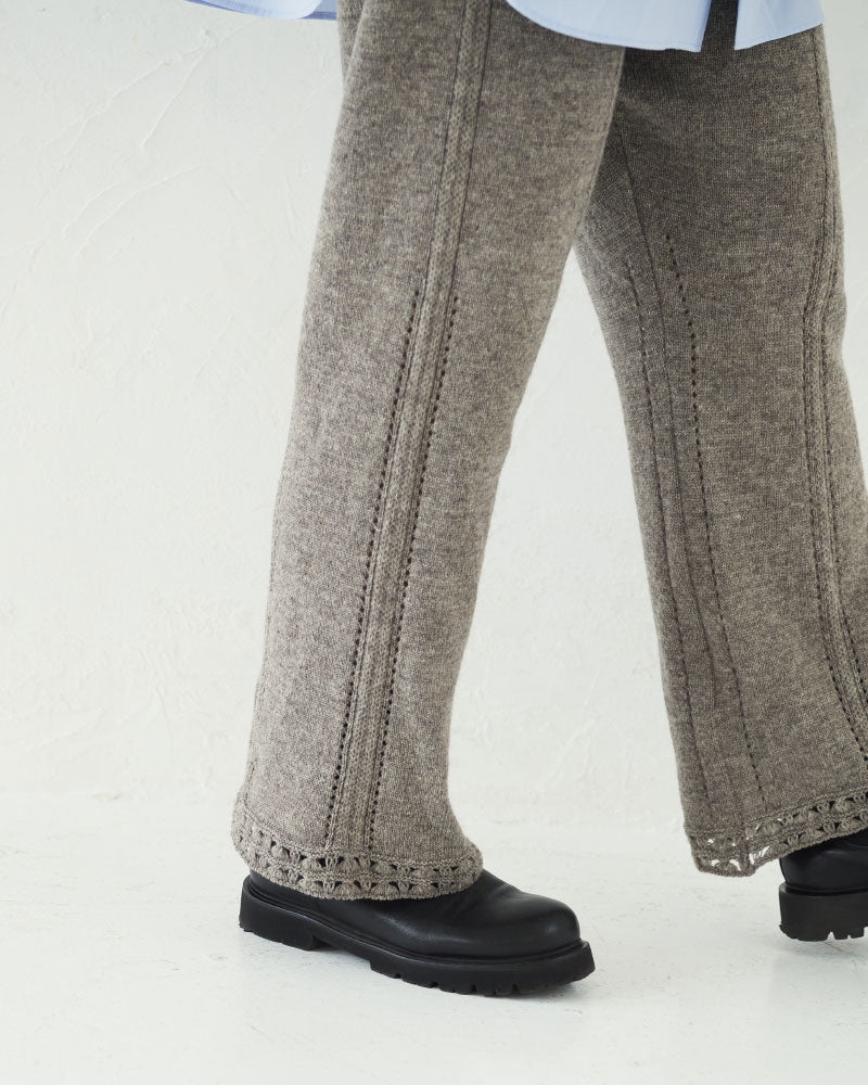 【予約】Triangle Pttern Knit Pants/ JöICEADDED /J 253KN06（サイズ2)