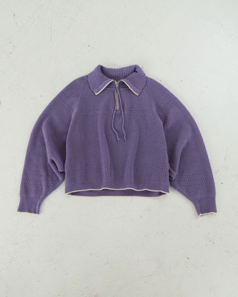 【予約】（sold)Harf-Zip Knit Sweater/ JöICEADDED /J253KN05