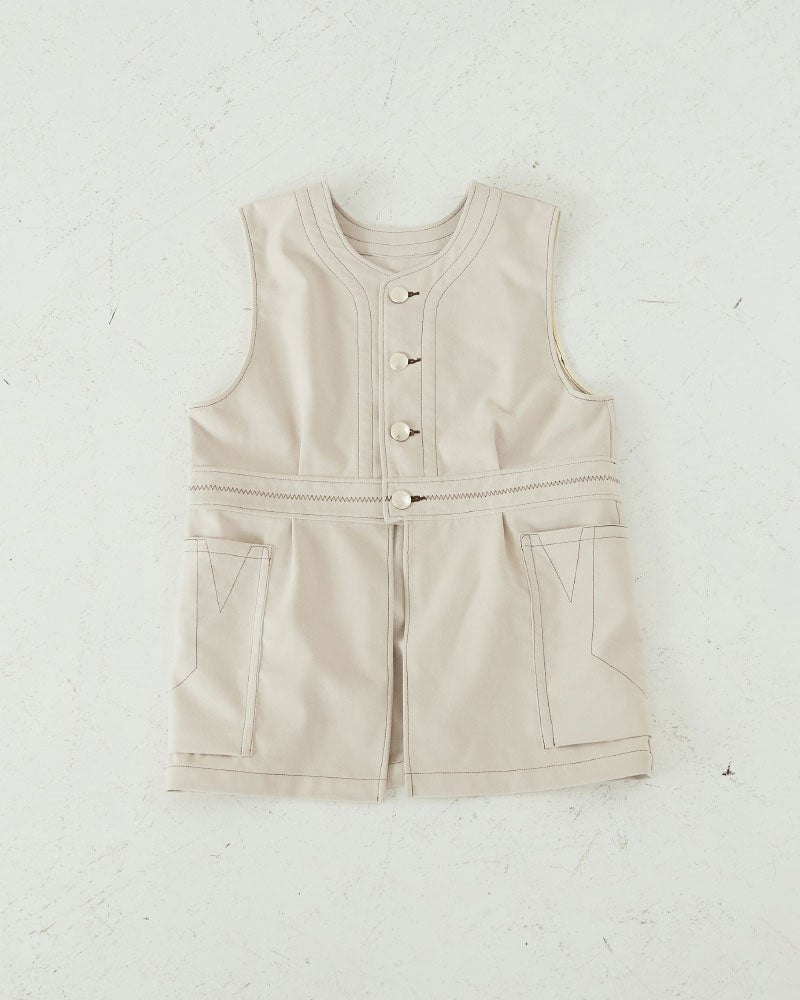 【予約】（sold)Geometric Patterned vest/ JöICEADDED /J253VT01