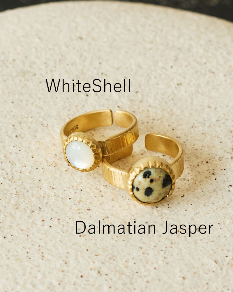 【数量限定】SURUME. / Cutting Stone Ring
