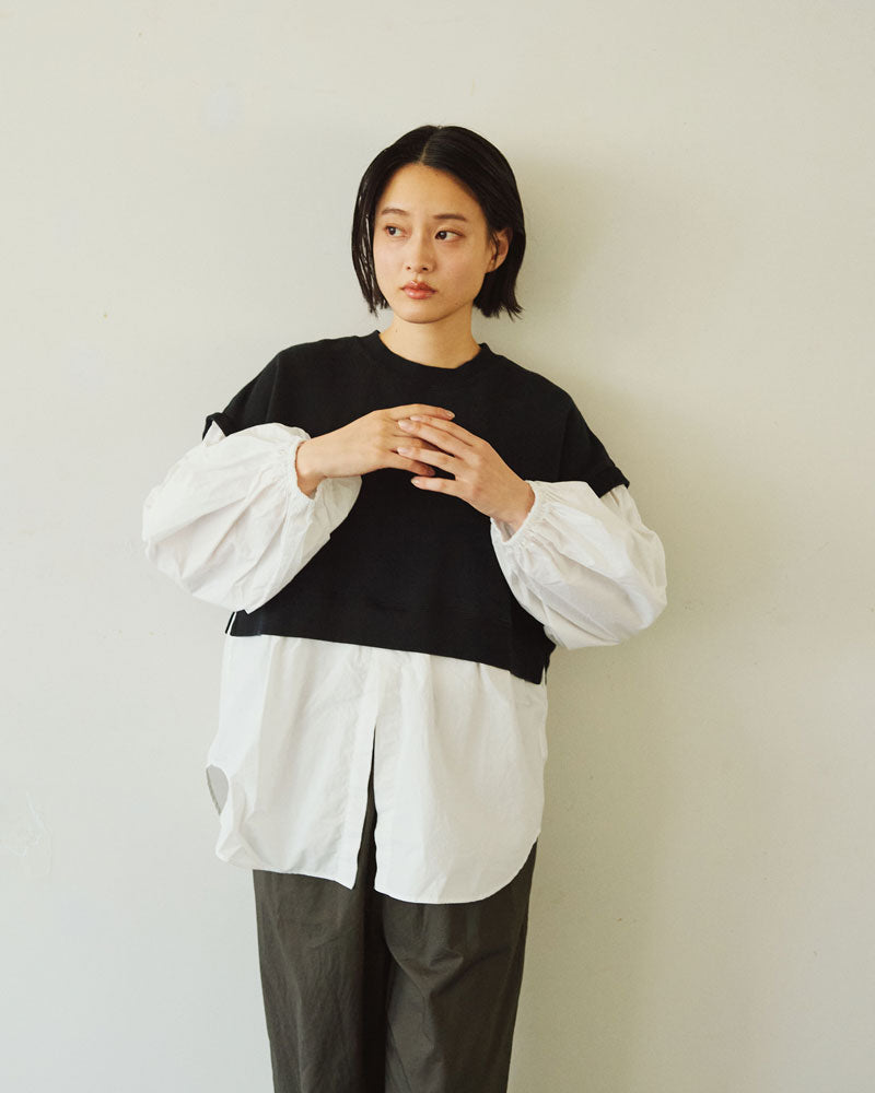 セントラル裏毛　タイプライターコンボプルオーバー/UNIVERSALTISSU/US250CT016