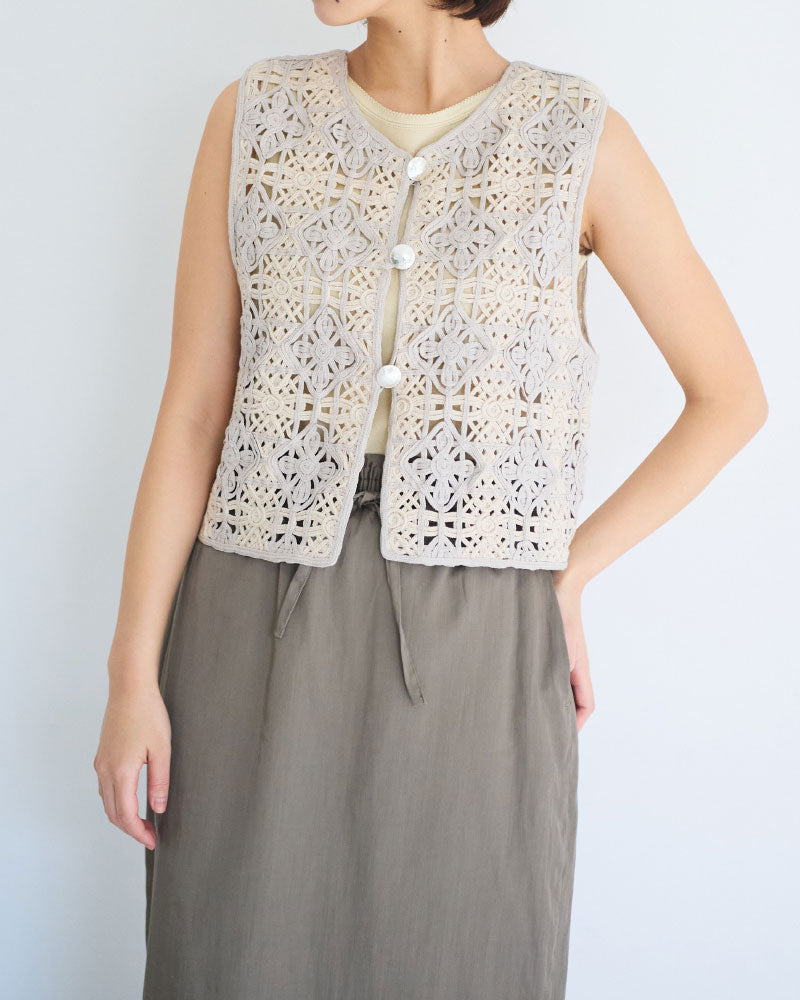 Embroidered Vest/ JöICEADDED /J261VT02