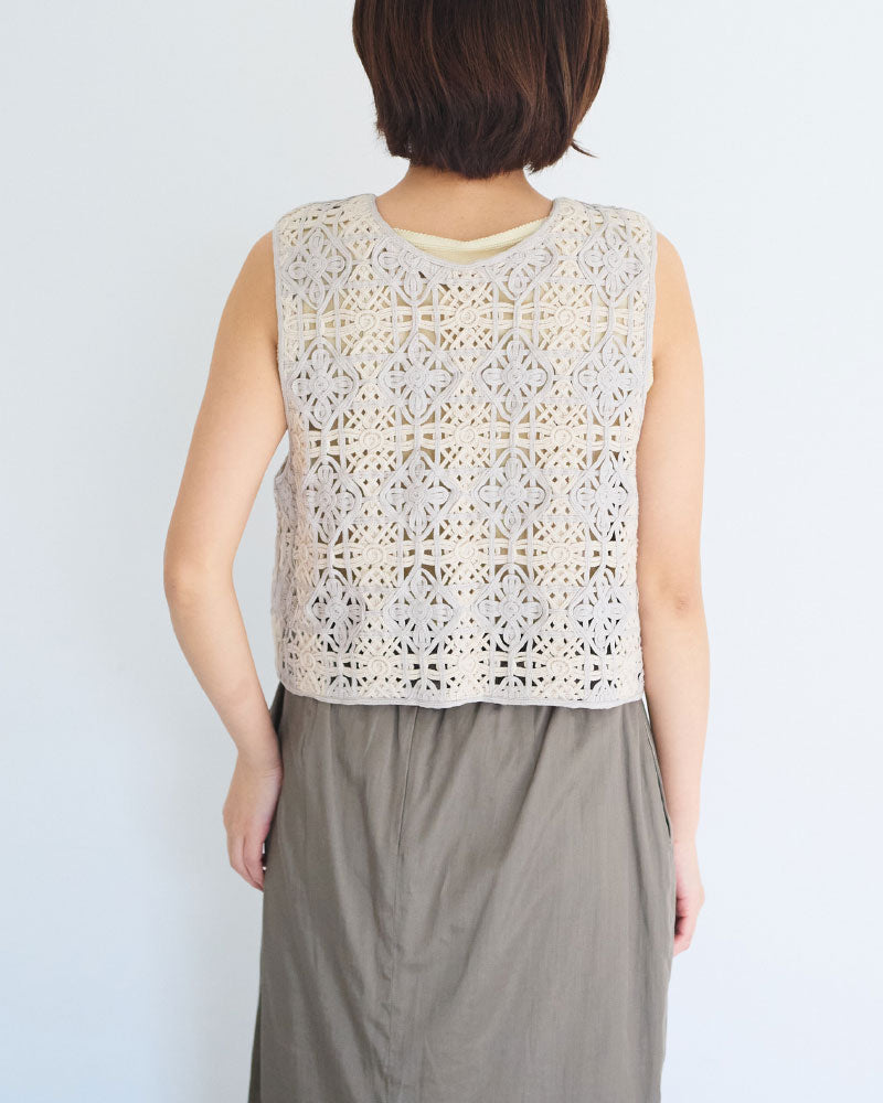 【予約】Embroidered Vest/ JöICEADDED /J261VT02