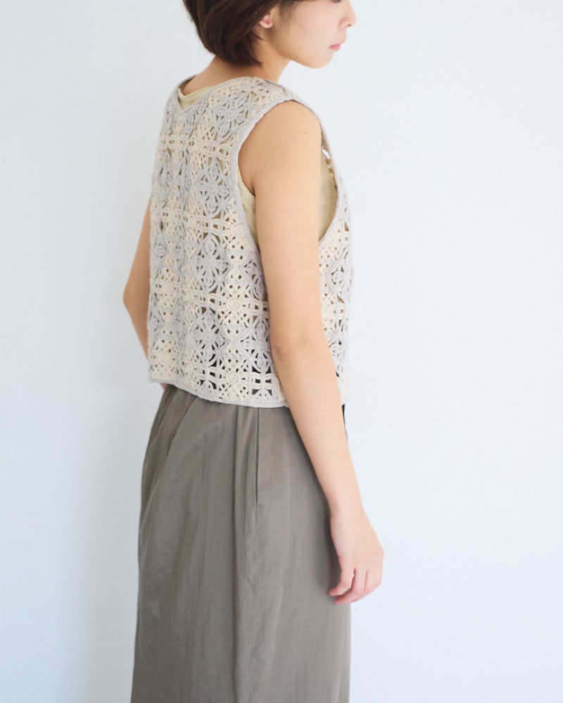 【予約】Embroidered Vest/ JöICEADDED /J261VT02