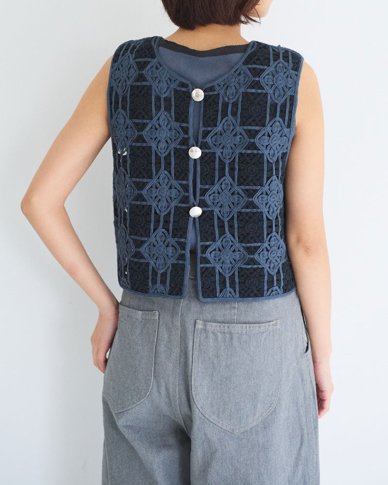 Embroidered Vest/ JöICEADDED /J261VT02
