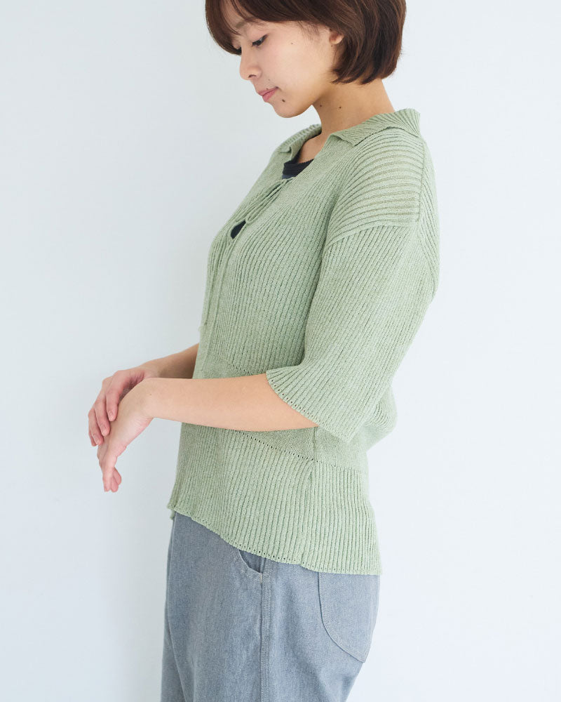 Subtle Accent Knit polo/ JöICEADDED /J261KN05
