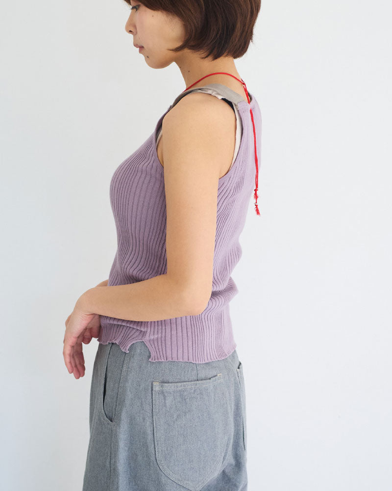 【予約】Subtle Accent Camisole Knit/ JöICEADDED /J261KN03