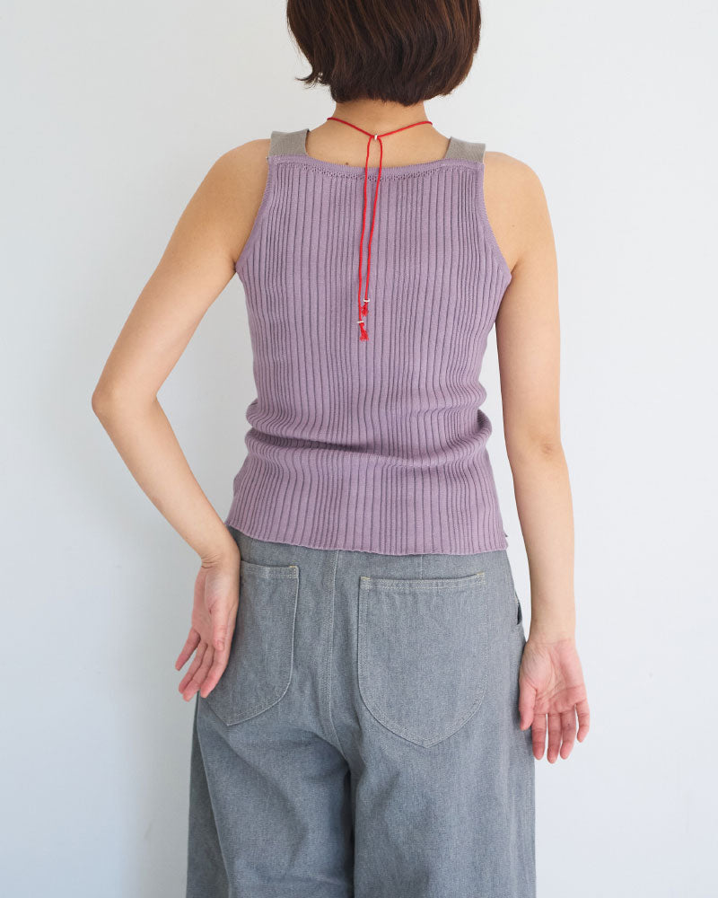 【予約】Subtle Accent Camisole Knit/ JöICEADDED /J261KN03