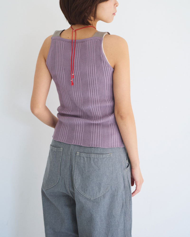 【予約】Subtle Accent Camisole Knit/ JöICEADDED /J261KN03