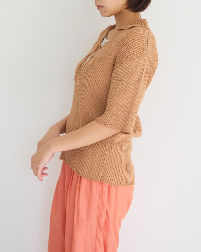 Subtle Accent Knit polo/ JöICEADDED /J261KN05