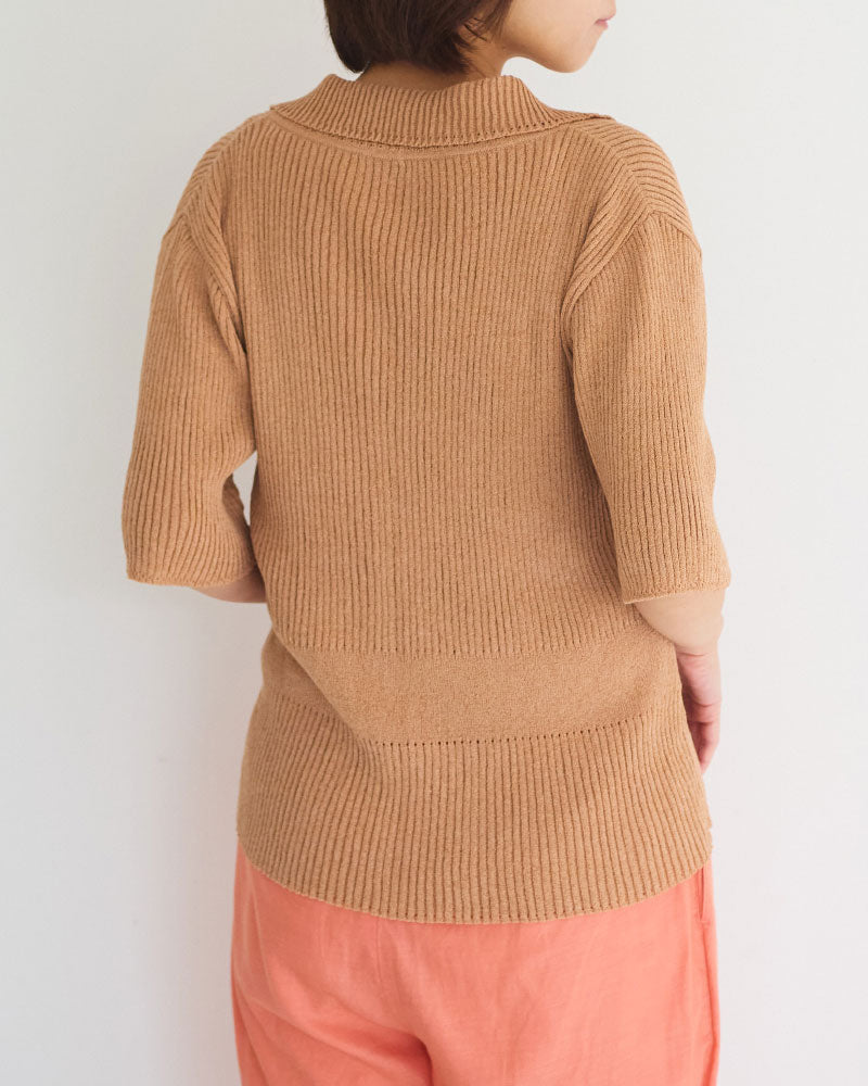 Subtle Accent Knit polo/ JöICEADDED /J261KN05