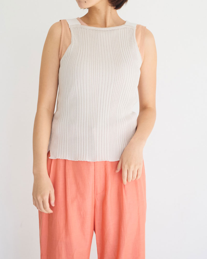 【予約】Subtle Accent Camisole Knit/ JöICEADDED /J261KN03