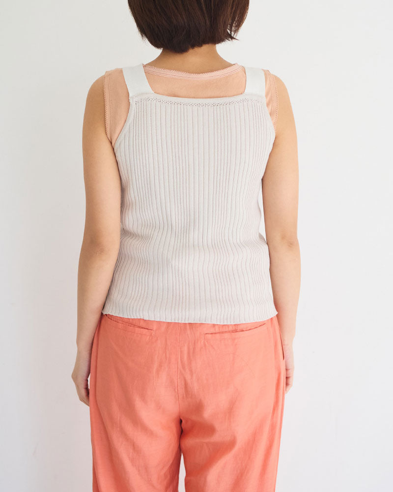 【予約】Subtle Accent Camisole Knit/ JöICEADDED /J261KN03