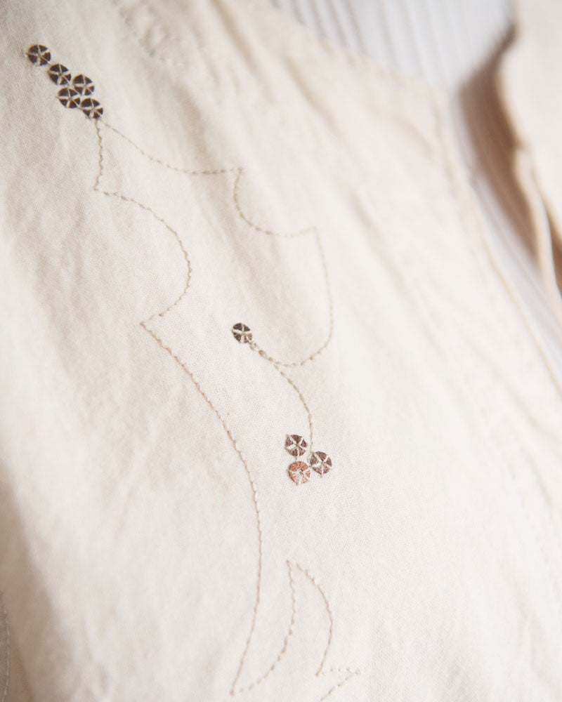 Leaves Embroidered Vest/ JöICEADDED /J261VT01/