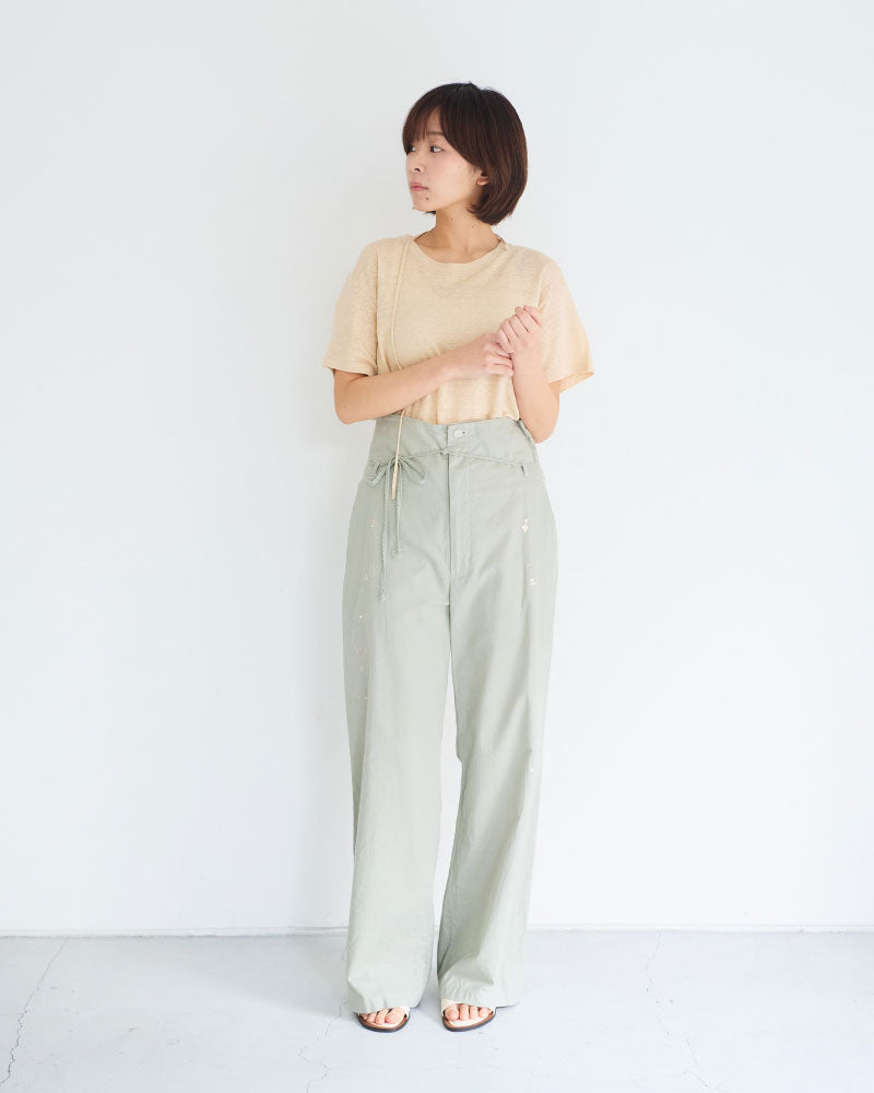 Leaves Embroidered Pants/ JöICEADDED /J261PT01/サイズ1