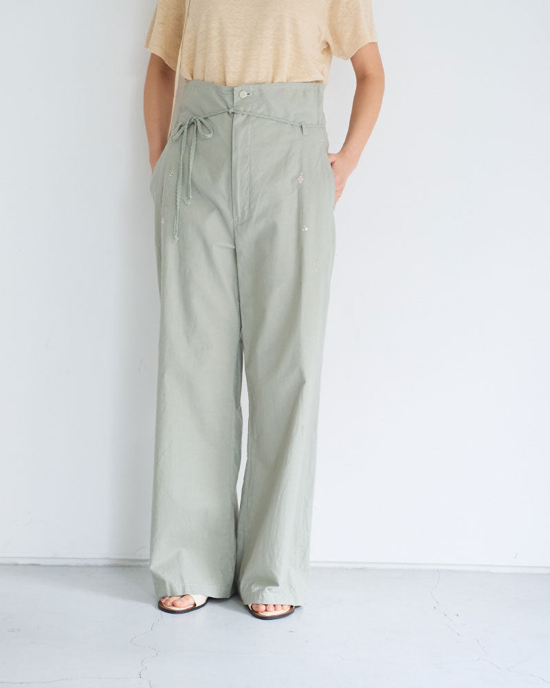 Leaves Embroidered Pants/ JöICEADDED /J261PT01/サイズ1