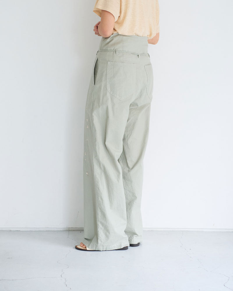 【予約】Leaves Embroidered Pants/ JöICEADDED /J261PT01/サイズ1