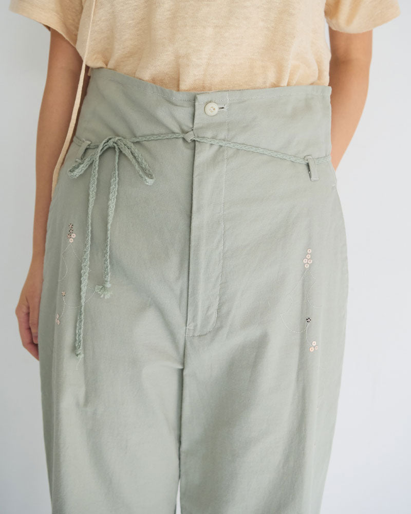 【予約】Leaves Embroidered Pants/ JöICEADDED /J261PT01/サイズ1