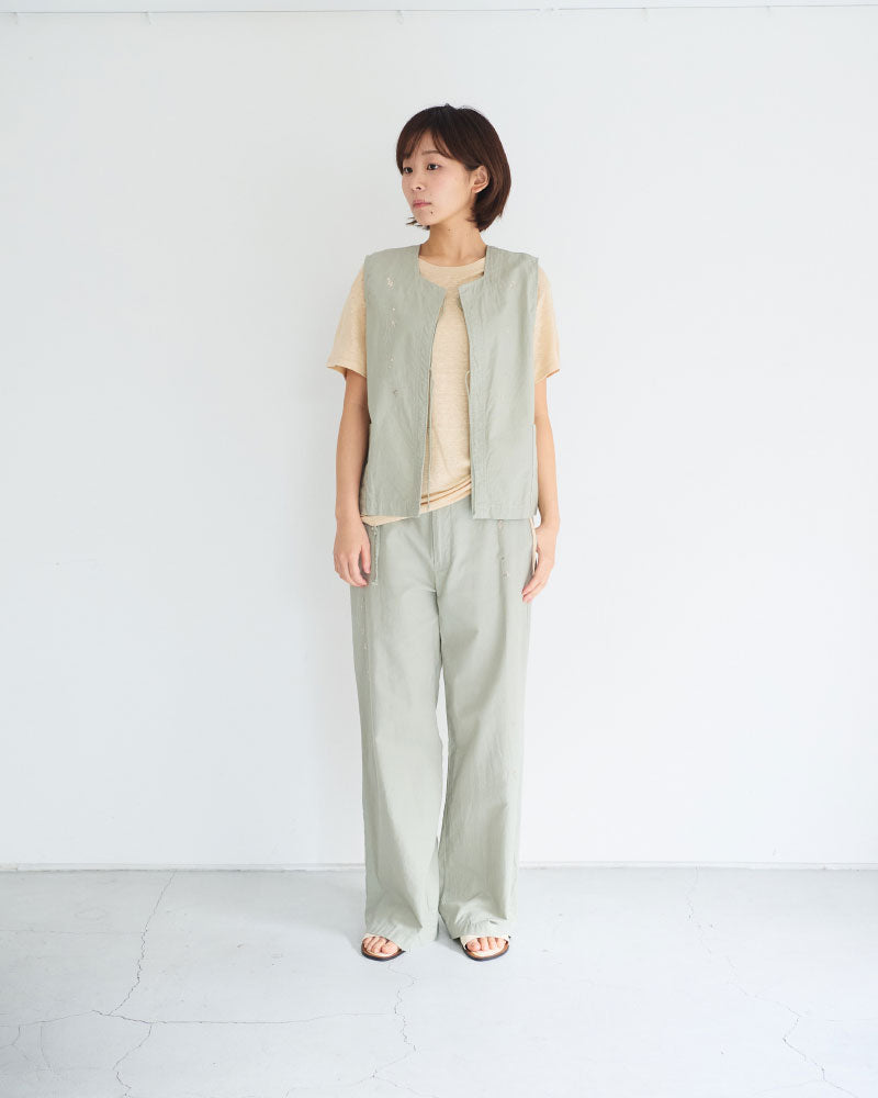Leaves Embroidered Vest/ JöICEADDED /J261VT01/