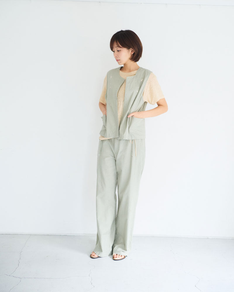 Leaves Embroidered Vest/ JöICEADDED /J261VT01/