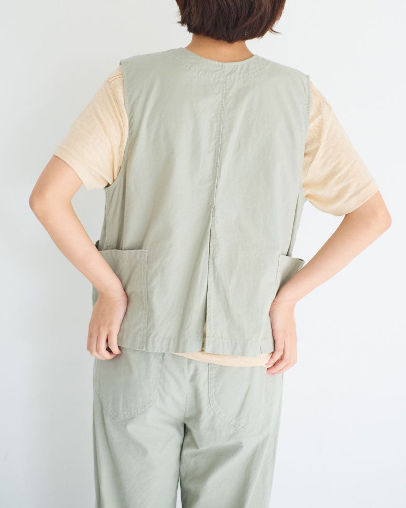 Leaves Embroidered Vest/ JöICEADDED /J261VT01/