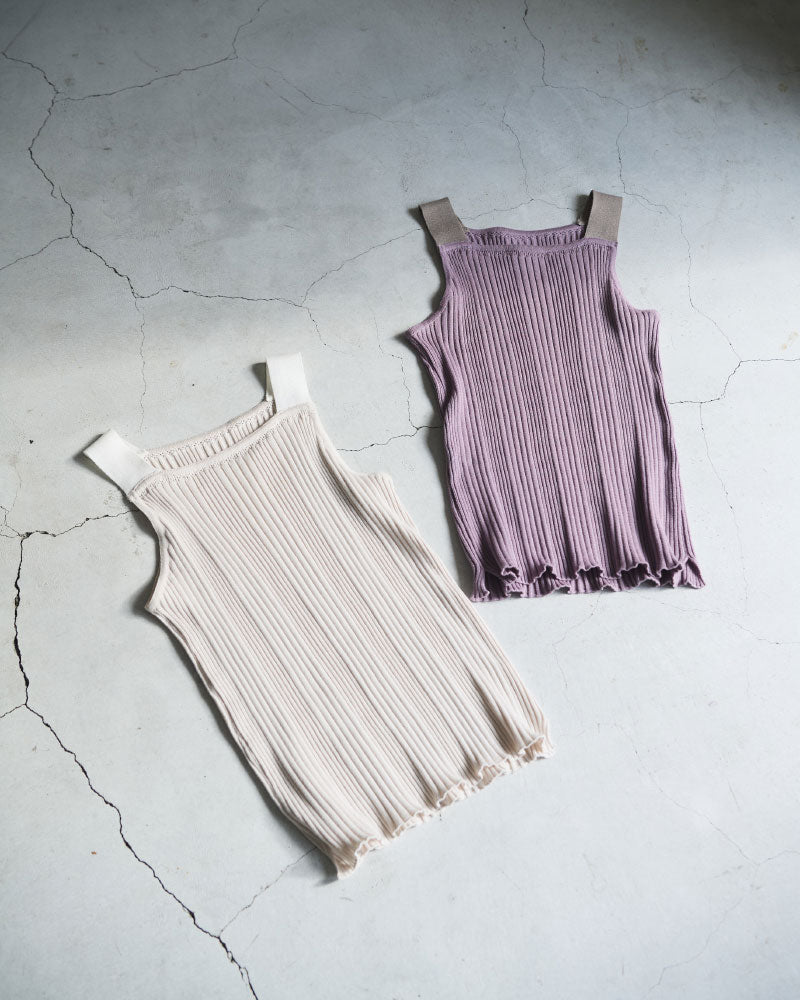 【予約】Subtle Accent Camisole Knit/ JöICEADDED /J261KN03
