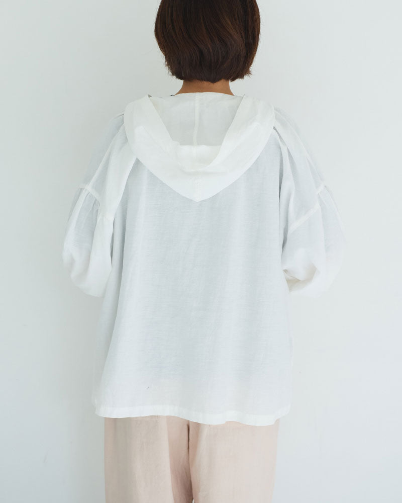 コットンキャプラリネン　フーディー/UNIVERSALTISSU/US260BL034