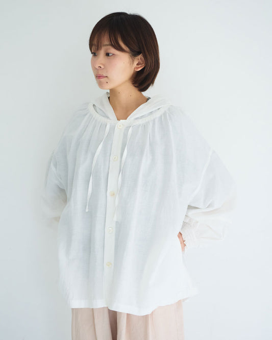 コットンキャプラリネン フーディー/UNIVERSALTISSU/US260BL034