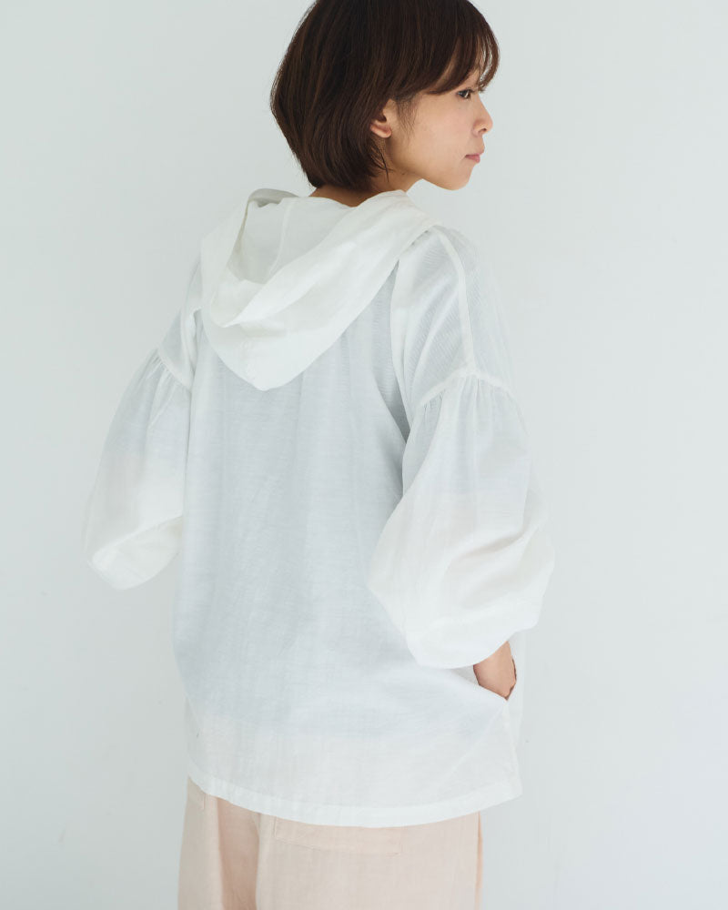 コットンキャプラリネン　フーディー/UNIVERSALTISSU/US260BL034