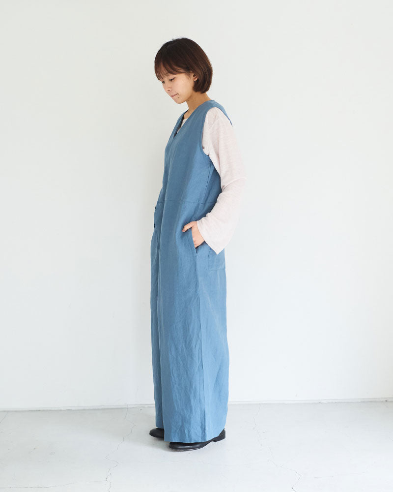 トリプルワッシャーLC ラップキュロットサロペットパンツ/UNIVERSALTISSU/UT260PT006