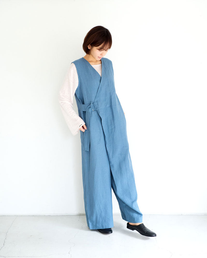 トリプルワッシャーLC ラップキュロットサロペットパンツ/UNIVERSALTISSU/UT260PT006