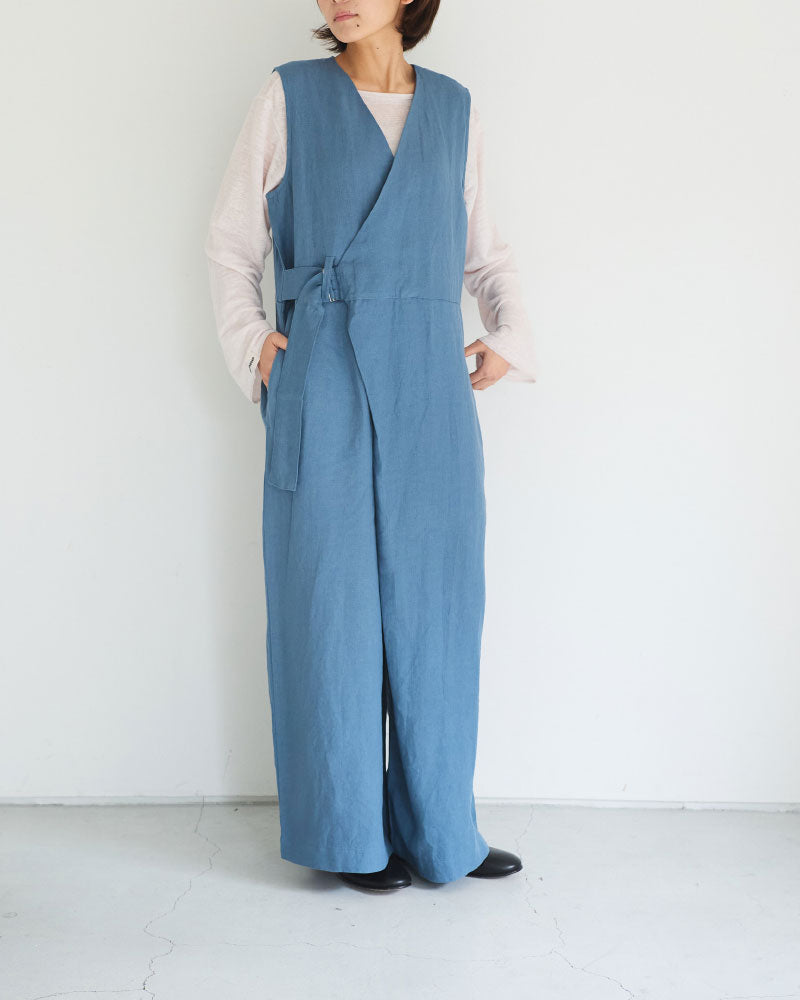 トリプルワッシャーLC ラップキュロットサロペットパンツ/UNIVERSALTISSU/UT260PT006