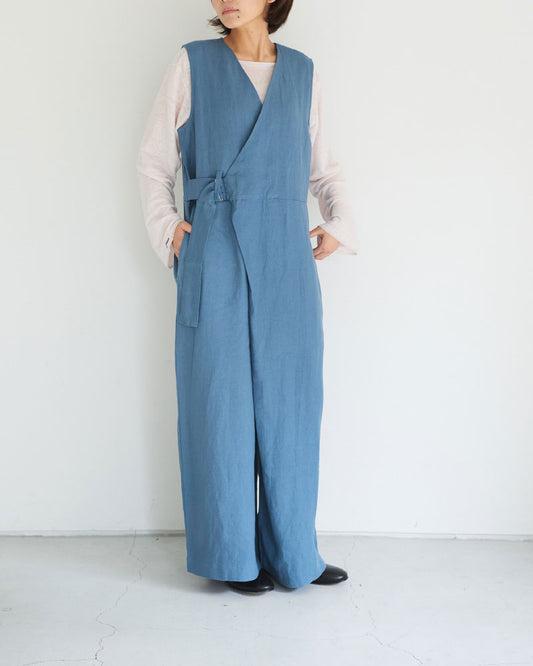 トリプルワッシャーLC ラップキュロットサロペットパンツ/UNIVERSALTISSU/UT260PT006