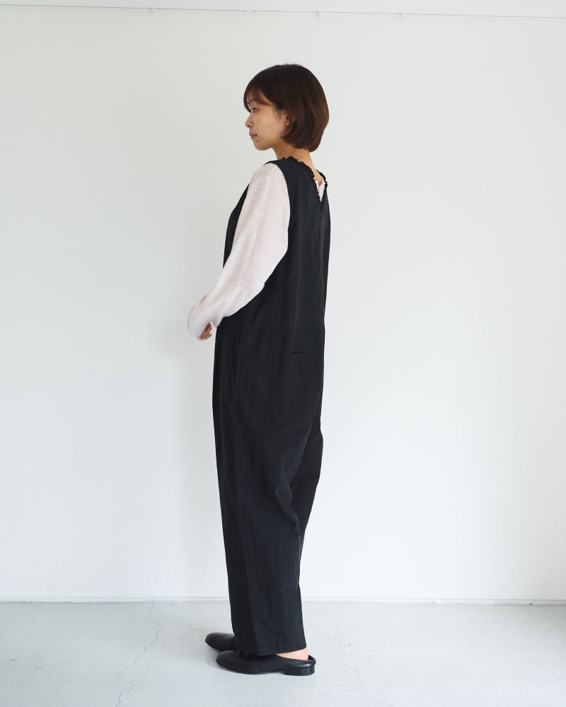 コットンキュプラリネン　リトルフリルサロペット/UNIVERSALTISSU/US261PT026