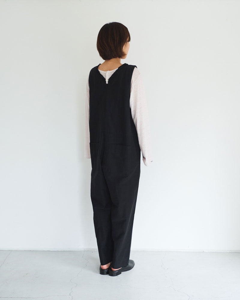 コットンキュプラリネン　リトルフリルサロペット/UNIVERSALTISSU/US261PT026