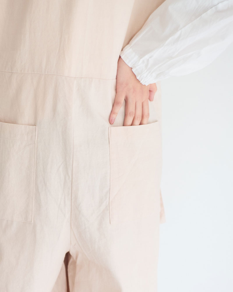 トリプルワッシャーLC ラップキュロットサロペットパンツ/UNIVERSALTISSU/UT260PT006