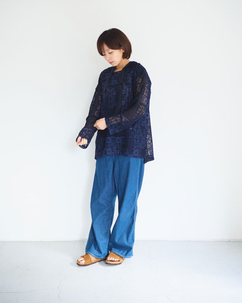 パッチワークレース　パーカー/UNIVERSALTISSU/TS260CT075