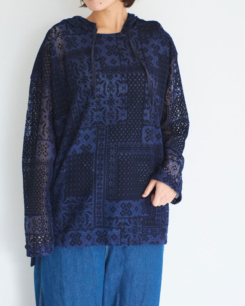 パッチワークレース　パーカー/UNIVERSALTISSU/TS260CT075