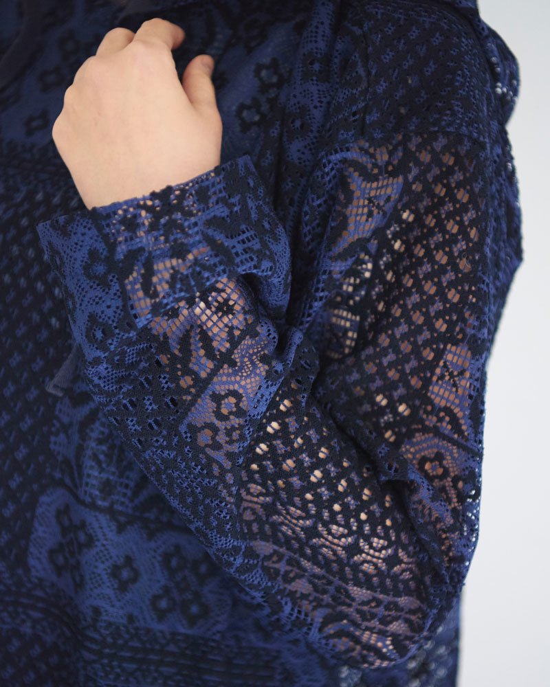 パッチワークレース　パーカー/UNIVERSALTISSU/TS260CT075